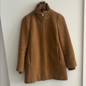 J. Crew camel winter pea coat